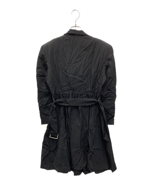 tricot COMME des GARCONS（トリココムデギャルソン）tricot COMME des GARCONS (トリココムデギャルソン) 変形フリル ウールワンピース ブラック サイズ:記載不明の古着・服飾アイテム