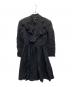 tricot COMME des GARCONS（トリココムデギャルソン）の古着「変形フリル ウールワンピース」｜ブラック