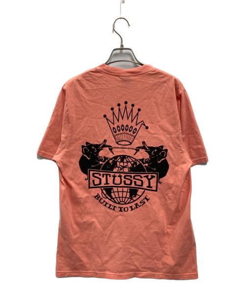 stussy（ステューシー）stussy (ステューシー) Built To Last Tee Pigment Dyed オレンジ サイズ:Sの古着・服飾アイテム