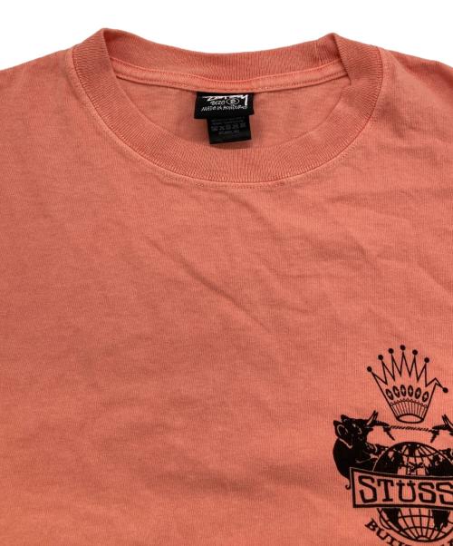 stussy（ステューシー）stussy (ステューシー) Built To Last Tee Pigment Dyed オレンジ サイズ:Sの古着・服飾アイテム