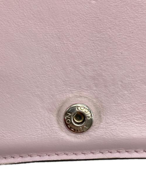 LOUIS VUITTON（ルイ ヴィトン）LOUIS VUITTON (ルイ ヴィトン) マヒナ ポルトフォイユ・クレア ピンクの古着・服飾アイテム