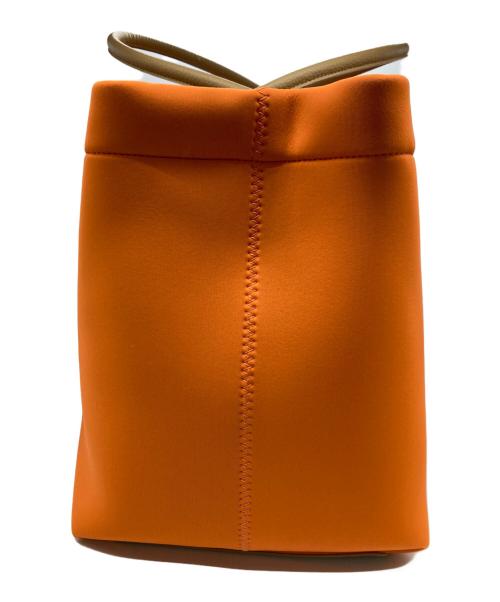 A.D.M.J.（エーディーエムジェイ）A.D.M.J. (エーディーエムジェイ) センターリボントート L オレンジの古着・服飾アイテム