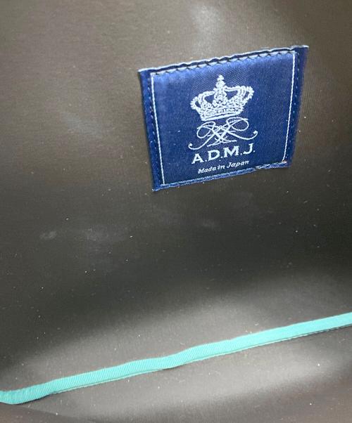 A.D.M.J.（エーディーエムジェイ）A.D.M.J. (エーディーエムジェイ) センターリボントート L オレンジの古着・服飾アイテム