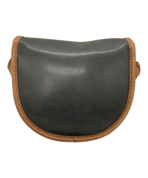 COACH（コーチ）COACH (コーチ) ターンロックショルダーバッグ ブラウン×カーキの古着・服飾アイテム