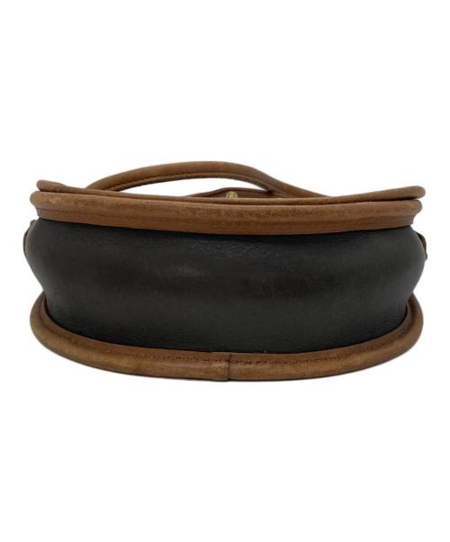 COACH（コーチ）COACH (コーチ) ターンロックショルダーバッグ ブラウン×カーキの古着・服飾アイテム