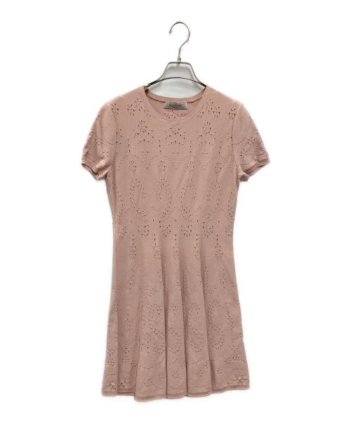 VALENTINO（ヴァレンティノ）VALENTINO (ヴァレンティノ) ビスコースワンピース ピンク サイズ:Lの古着・服飾アイテム