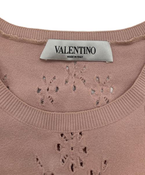 VALENTINO（ヴァレンティノ）VALENTINO (ヴァレンティノ) ビスコースワンピース ピンク サイズ:Lの古着・服飾アイテム