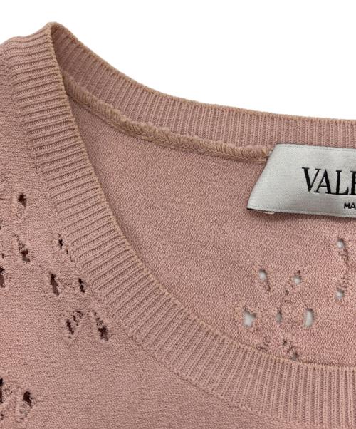 VALENTINO（ヴァレンティノ）VALENTINO (ヴァレンティノ) ビスコースワンピース ピンク サイズ:Lの古着・服飾アイテム