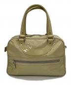 JACQUES LE CORREジャックルコー）の古着「エナメルハンドバッグ」｜アイボリー