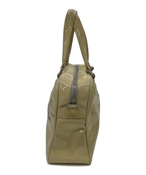 JACQUES LE CORRE（ジャックルコー）JACQUES LE CORRE (ジャックルコー) エナメルハンドバッグ アイボリーの古着・服飾アイテム