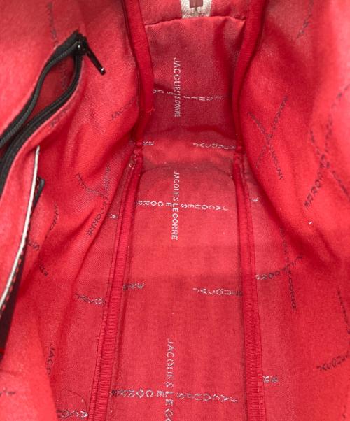 JACQUES LE CORRE（ジャックルコー）JACQUES LE CORRE (ジャックルコー) エナメルハンドバッグ アイボリーの古着・服飾アイテム