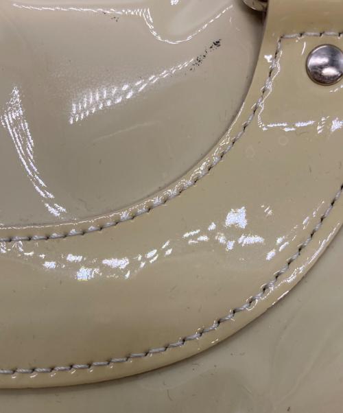 JACQUES LE CORRE（ジャックルコー）JACQUES LE CORRE (ジャックルコー) エナメルハンドバッグ アイボリーの古着・服飾アイテム