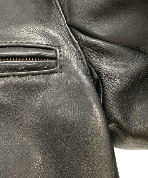 VANSON（バンソン）VANSON (バンソン) シングルライダースジャケット ブラック サイズ:36の古着・服飾アイテム