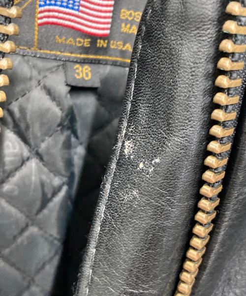 VANSON（バンソン）VANSON (バンソン) シングルライダースジャケット ブラック サイズ:36の古着・服飾アイテム