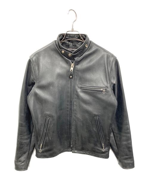 Schott（ショット）Schott (ショット) ライナー付きレザージャケット ブラック サイズ:36の古着・服飾アイテム