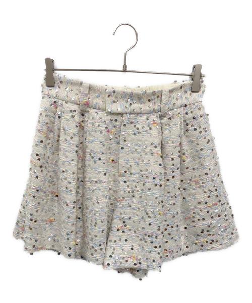 OBLI（オブリ）OBLI (オブリ) スパンコールツイードショートパンツ マルチカラー サイズ:FREE 未使用品の古着・服飾アイテム