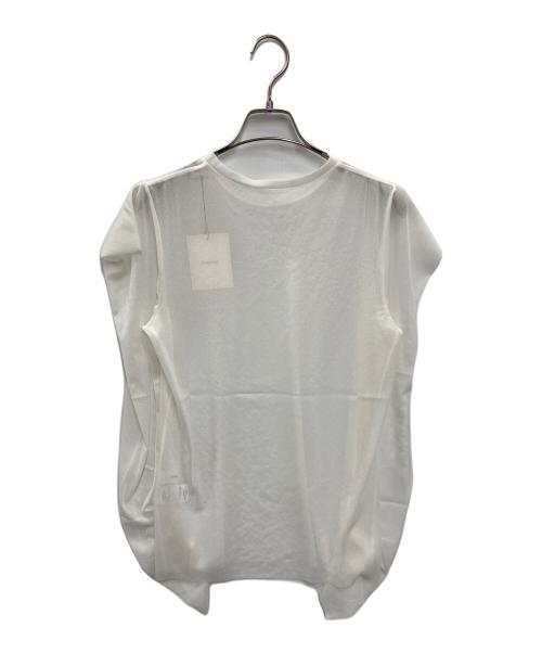 roughlow（ラフロー）roughlow (ラフロー) Edge Sheer Tops ホワイト サイズ:FREE 未使用品の古着・服飾アイテム