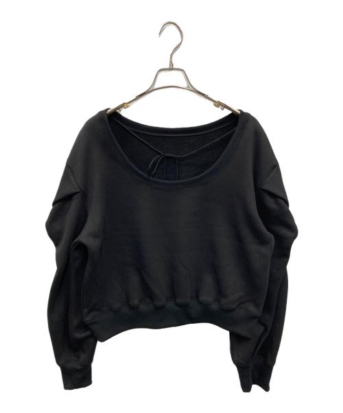 THE TOE（ザ・トゥー）THE TOE (ザ・トゥー) オーパー オフショルダー スウェット ブラック サイズ:S 未使用品の古着・服飾アイテム
