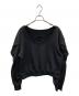 THE TOE (ザ・トゥー) オーパー オフショルダー スウェット ブラック サイズ:S 未使用品：12000円