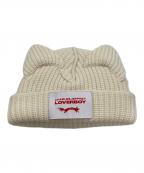 CHARLES JEFFREY LOVERBOYチャールズ ジェフリー ラバーボーイ）の古着「LOVER BOY CHUNKY EARS BEANIE」｜ホワイト