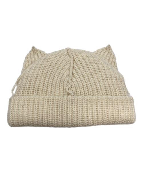 CHARLES JEFFREY LOVERBOY（チャールズ ジェフリー ラバーボーイ）CHARLES JEFFREY LOVERBOY (チャールズ ジェフリー ラバーボーイ) LOVER BOY CHUNKY EARS BEANIE ホワイト 未使用品の古着・服飾アイテム