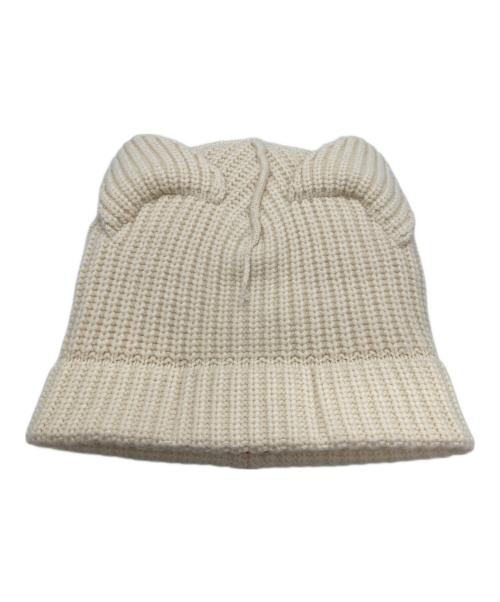 CHARLES JEFFREY LOVERBOY（チャールズ ジェフリー ラバーボーイ）CHARLES JEFFREY LOVERBOY (チャールズ ジェフリー ラバーボーイ) LOVER BOY CHUNKY EARS BEANIE ホワイト 未使用品の古着・服飾アイテム