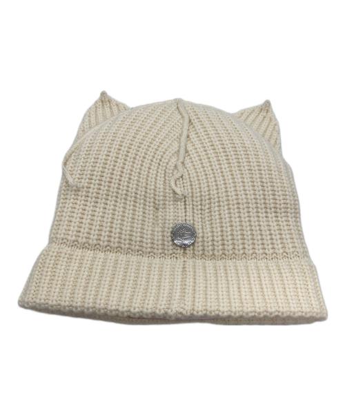 CHARLES JEFFREY LOVERBOY（チャールズ ジェフリー ラバーボーイ）CHARLES JEFFREY LOVERBOY (チャールズ ジェフリー ラバーボーイ) LOVER BOY CHUNKY EARS BEANIE ホワイト 未使用品の古着・服飾アイテム