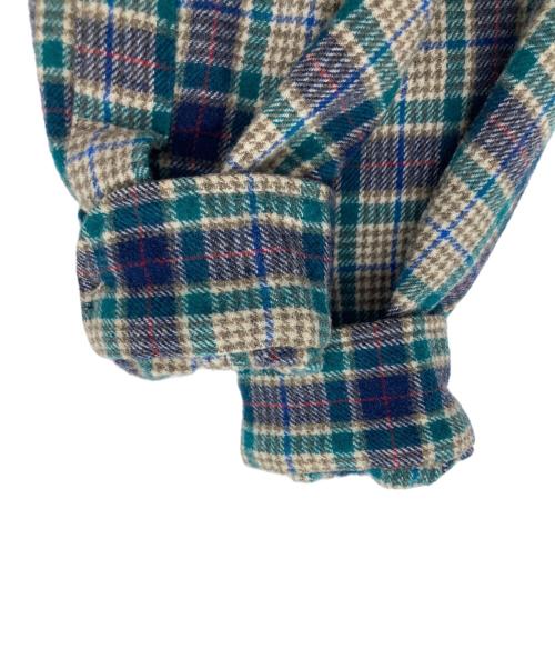 PENDLETON（ペンドルトン）PENDLETON (ペンドルトン) ［古着］70'sウールチェックシャツ グリーン×ブルー サイズ:Lの古着・服飾アイテム