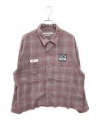 JOURNAL STANDARDジャーナルスタンダード）の古着「メカニックファットシャツ」｜ピンク