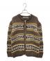 JOURNAL STANDARD（ジャーナルスタンダード）の古着「ネイティブパターン ハンドニット ブルゾン」｜ブラウン