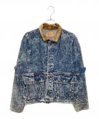 LEVI'Sリーバイス）の古着「［古着］襟コーデュロイデニムジャケット」｜インディゴ