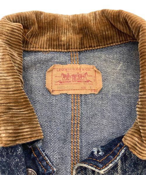 LEVI'S（リーバイス）LEVI'S (リーバイス) ［古着］襟コーデュロイデニムジャケット インディゴ サイズ:Sの古着・服飾アイテム