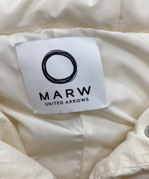 MARW UNITED ARROWS（マルゥ ユナイテッドアローズ）MARW UNITED ARROWS (マルゥ ユナイテッドアローズ) ダウンジャケット アイボリー サイズ:38の古着・服飾アイテム