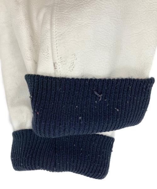 stussy（ステューシー）stussy (ステューシー) 25周年ワールドツアースタジャン ネイビー×ホワイト サイズ:XLの古着・服飾アイテム