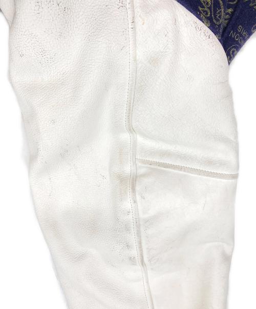 stussy（ステューシー）stussy (ステューシー) 25周年ワールドツアースタジャン ネイビー×ホワイト サイズ:XLの古着・服飾アイテム