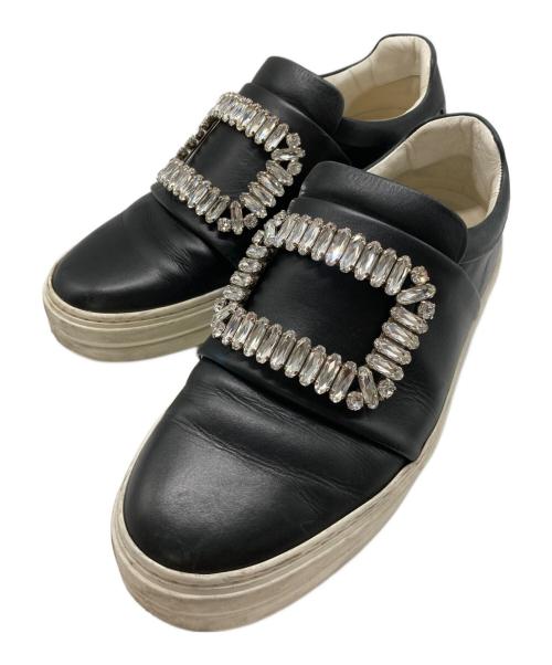 Roger Vivier（ロジェ ヴィヴィエ）Roger Vivier (ロジェ ヴィヴィエ) クリスタルバックルスニーカー ブラック サイズ:36の古着・服飾アイテム