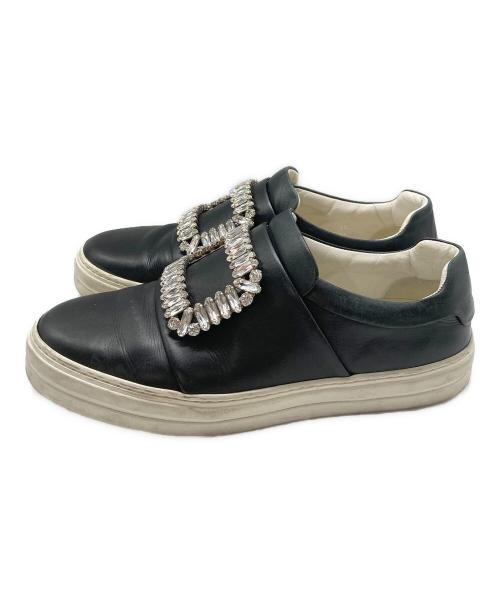 Roger Vivier（ロジェ ヴィヴィエ）Roger Vivier (ロジェ ヴィヴィエ) クリスタルバックルスニーカー ブラック サイズ:36の古着・服飾アイテム
