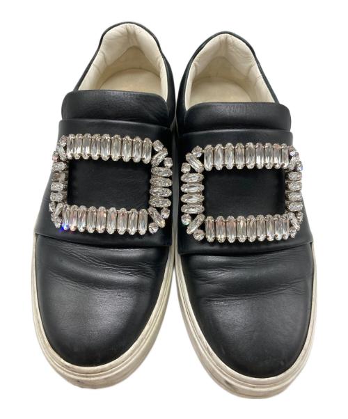 Roger Vivier（ロジェ ヴィヴィエ）Roger Vivier (ロジェ ヴィヴィエ) クリスタルバックルスニーカー ブラック サイズ:36の古着・服飾アイテム