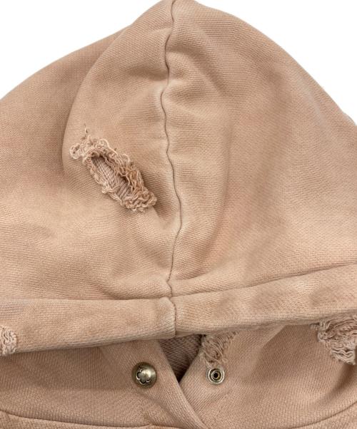 THUG CLUB（サグ クラブ）THUG CLUB (サグ クラブ) Rock Hoodie ベージュ サイズ:1の古着・服飾アイテム