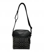 COACHコーチ）の古着「ハウストンフライトバッグ」｜ブラック×グレー