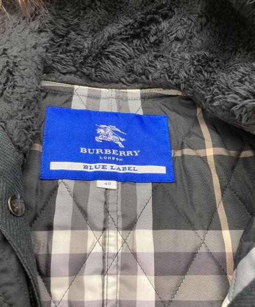 BURBERRY BLUE LABEL（バーバリー ブルー レーベル）BURBERRY BLUE LABEL (バーバリーロンドンブルーレーベル) ライナー付N-3Bコート ブラック サイズ:40の古着・服飾アイテム