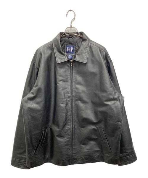 GAP（ギャップ）GAP (ギャップ) ［古着］レザージップジャケット ブラック サイズ:XXLの古着・服飾アイテム