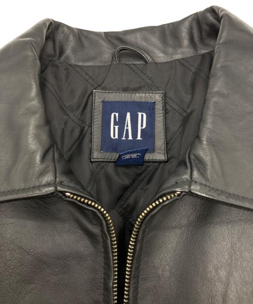 GAP（ギャップ）GAP (ギャップ) ［古着］レザージップジャケット ブラック サイズ:XXLの古着・服飾アイテム