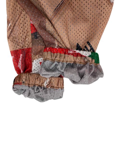 Vivienne Westwood RED LABEL（ヴィヴィアンウエストウッドレッドレーベル）Vivienne Westwood RED LABEL (ヴィヴィアンウエストウッドレッドレーベル) MESH TAPE PRINTピロークロップドフーディー ブラウン サイズ:00の古着・服飾アイテム