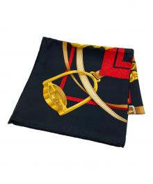 HERMES（エルメス）の古着「シルクスカーフ」｜ブラック