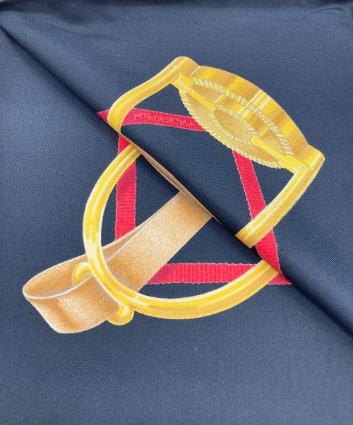 HERMES（エルメス）HERMES (エルメス) シルクスカーフ ブラックの古着・服飾アイテム