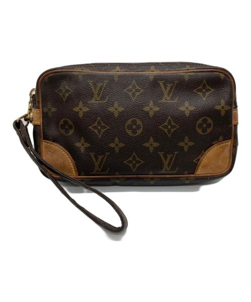 LOUIS VUITTON（ルイ ヴィトン）LOUIS VUITTON (ルイ ヴィトン) クラッチバッグ ブラウンの古着・服飾アイテム
