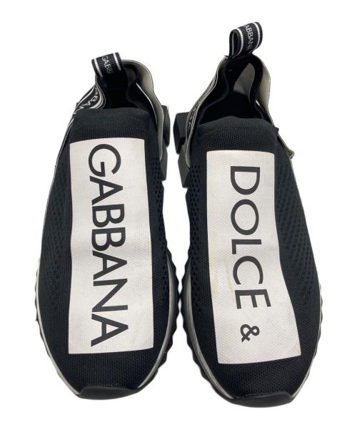 DOLCE & GABBANA（ドルチェ＆ガッバーナ）DOLCE & GABBANA (ドルチェ＆ガッバーナ) ソレントストレッチスニーカー ブラック サイズ:SIZE 42の古着・服飾アイテム