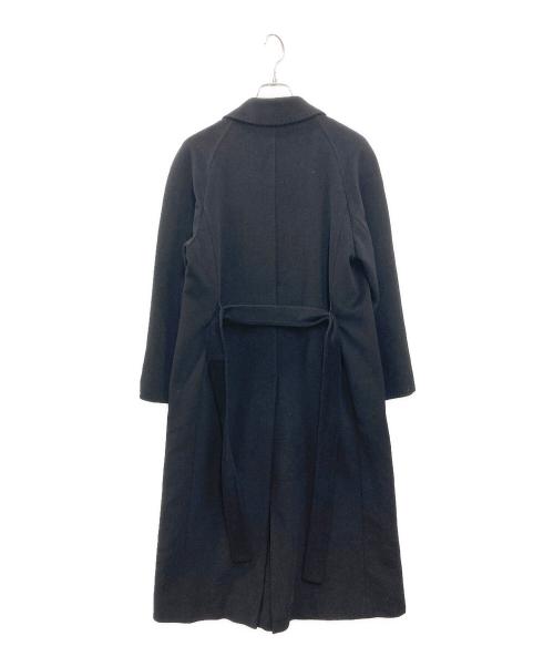 MaxMara（マックスマーラ）MaxMara (マックスマーラ) アンゴラ混チェスターコート ブラック サイズ:38の古着・服飾アイテム