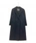 MaxMara（マックスマーラ）の古着「アンゴラ混チェスターコート」｜ブラック